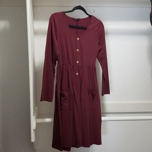 OUGES | Long Sleeve Dress | L